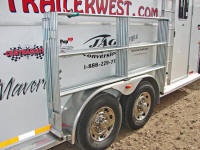 Travel n corrals mounted on horse trailer