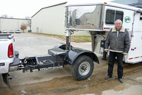 Automated Safety Hitch, adds an axle to your pickup truck