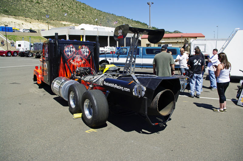 "Bandimere Truck Fest in Colorado, daily drivers and pro's race diesels