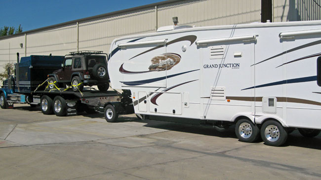 Automated Safety Hitch, adds an axle to your pickup truck