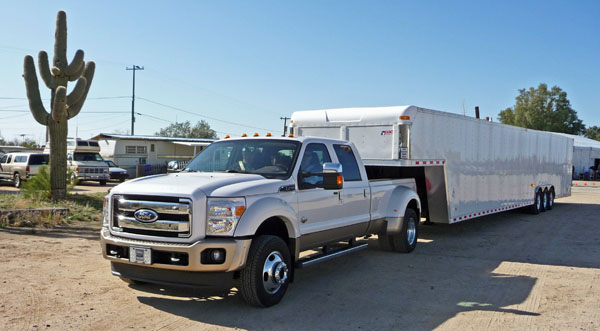 Ford 2011 Super Duty First Drive Towing Trailers