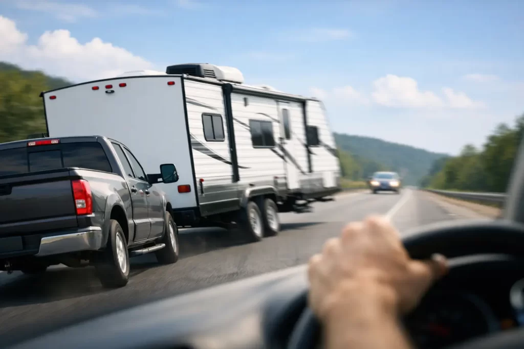 How to Stop Trailer Sway for Good Pickup truck towing advice reviews accessories and safety tips How to Stop Trailer Sway for Good