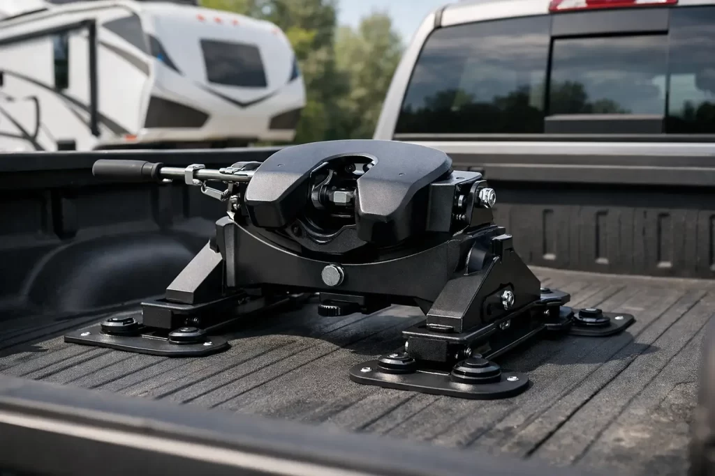 Best Fifth Wheel Hitch for Puck System Pickup truck towing advice reviews accessories and safety tips Best Fifth Wheel Hitch for Puck System