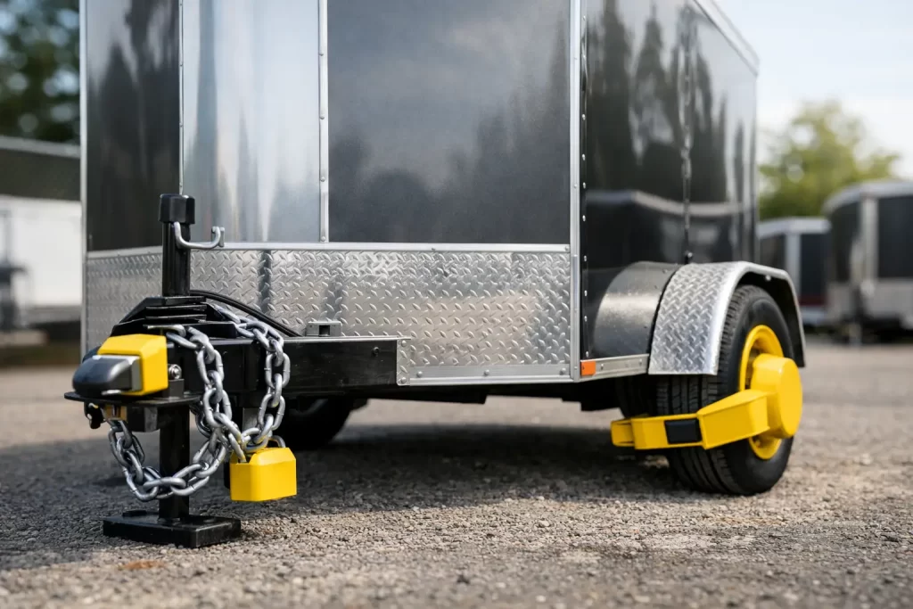 How to Secure a Parked Trailer Against Theft Pickup truck towing advice reviews accessories and safety tips How to Secure a Parked Trailer Against Theft