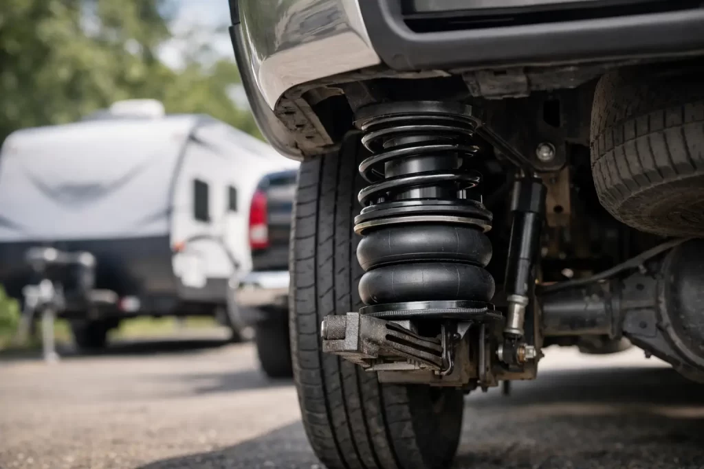 Rear Suspension Helpers for Better Towing Pickup truck towing advice reviews accessories and safety tips Rear Suspension Helpers for Better Towing