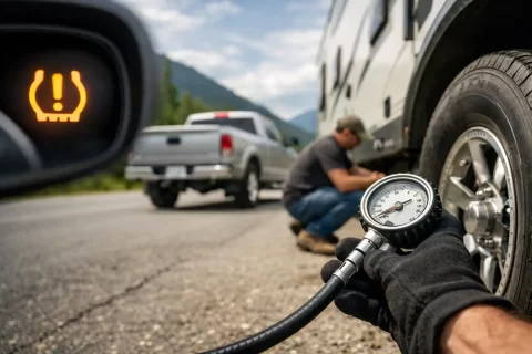 When TPMS Caught a Slow Leak While Towing